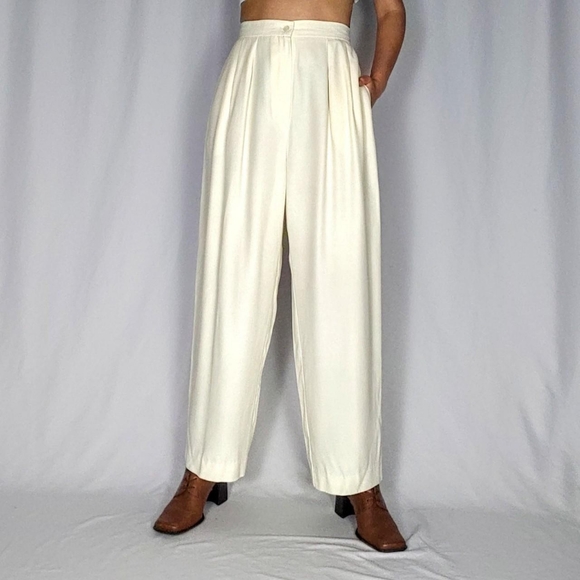 Vintage Pants - 🛑SOLD🛑 80s cream trousers
